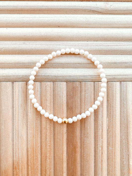 The Color Pop Bracelet- Ivory