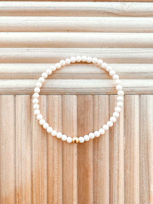 The Color Pop Bracelet- Ivory